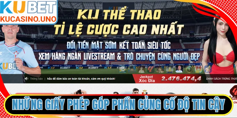 Những giấy phép góp phần củng cố độ tin cậy