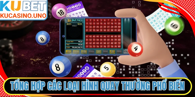 Tổng hợp các loại hình quay thưởng phổ biến tại hệ thống